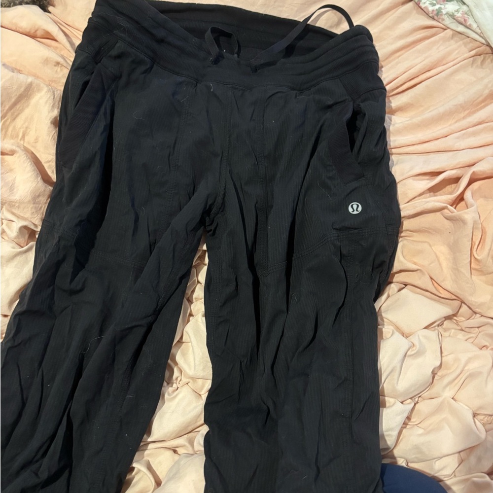 lululemon athletica Black Track Pants size 6